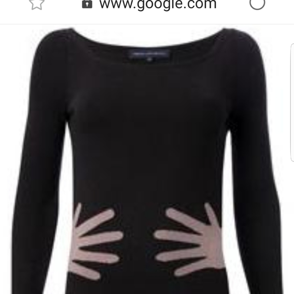 French Connection knit Hands up dress
